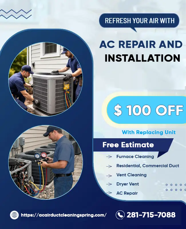 ac air duct cleaning spring tx offer Coupon