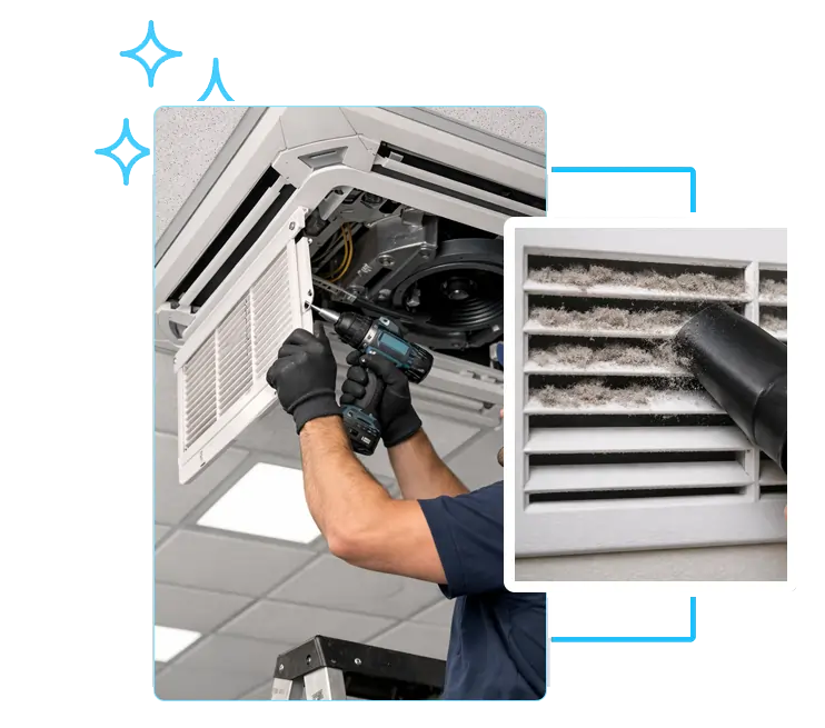 deep cleaning ductwork